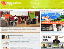 Tablet Screenshot of familienbund.at