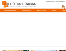 Tablet Screenshot of ooe.familienbund.at